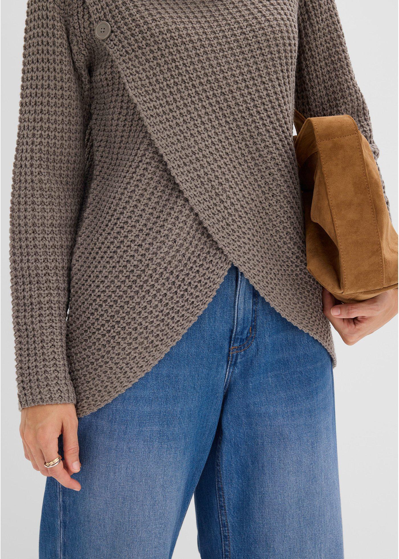 Sweter z grubej dzianiny - Bonprix