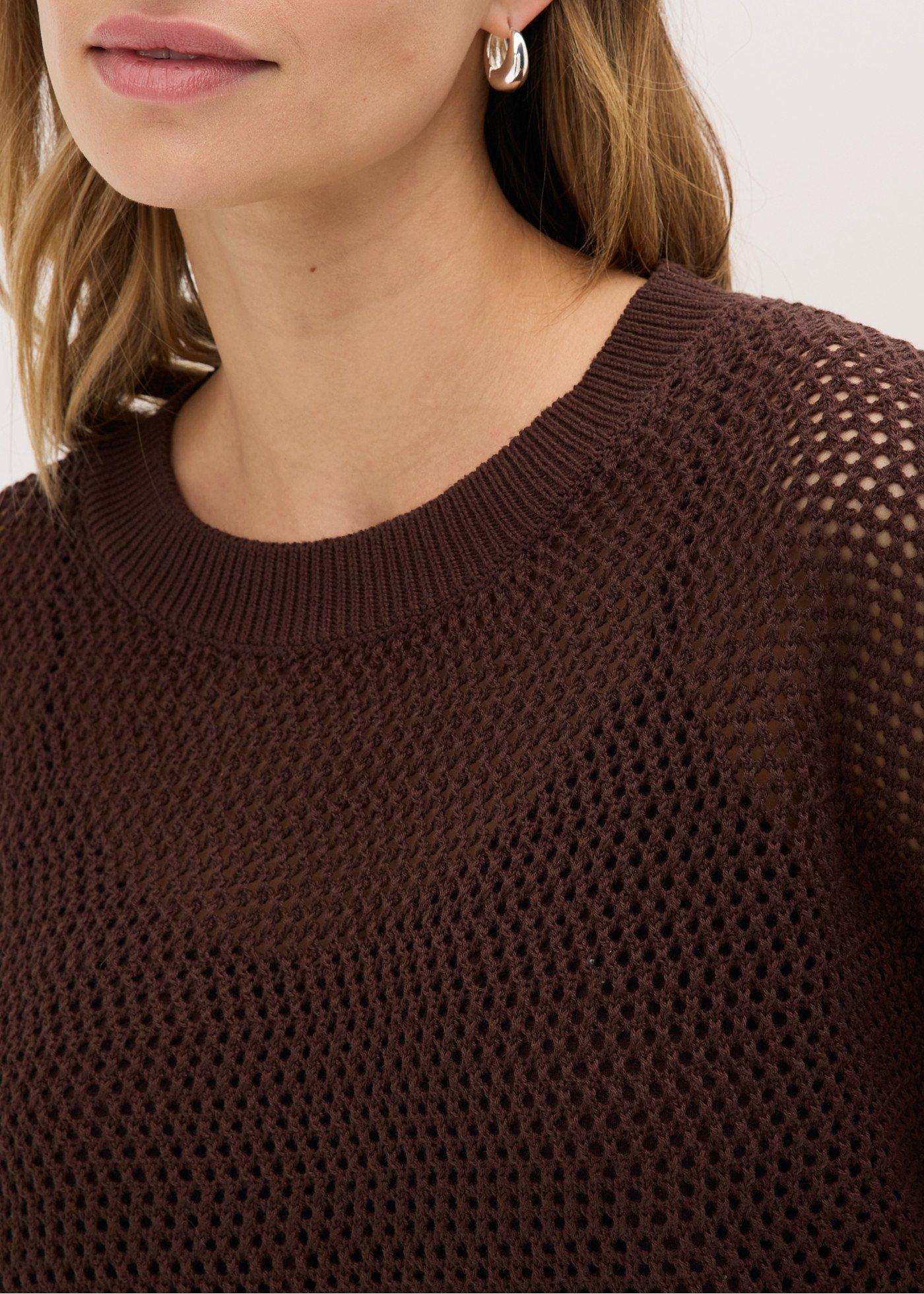 Sweter oversize z mieszanki bawełny - Bonprix