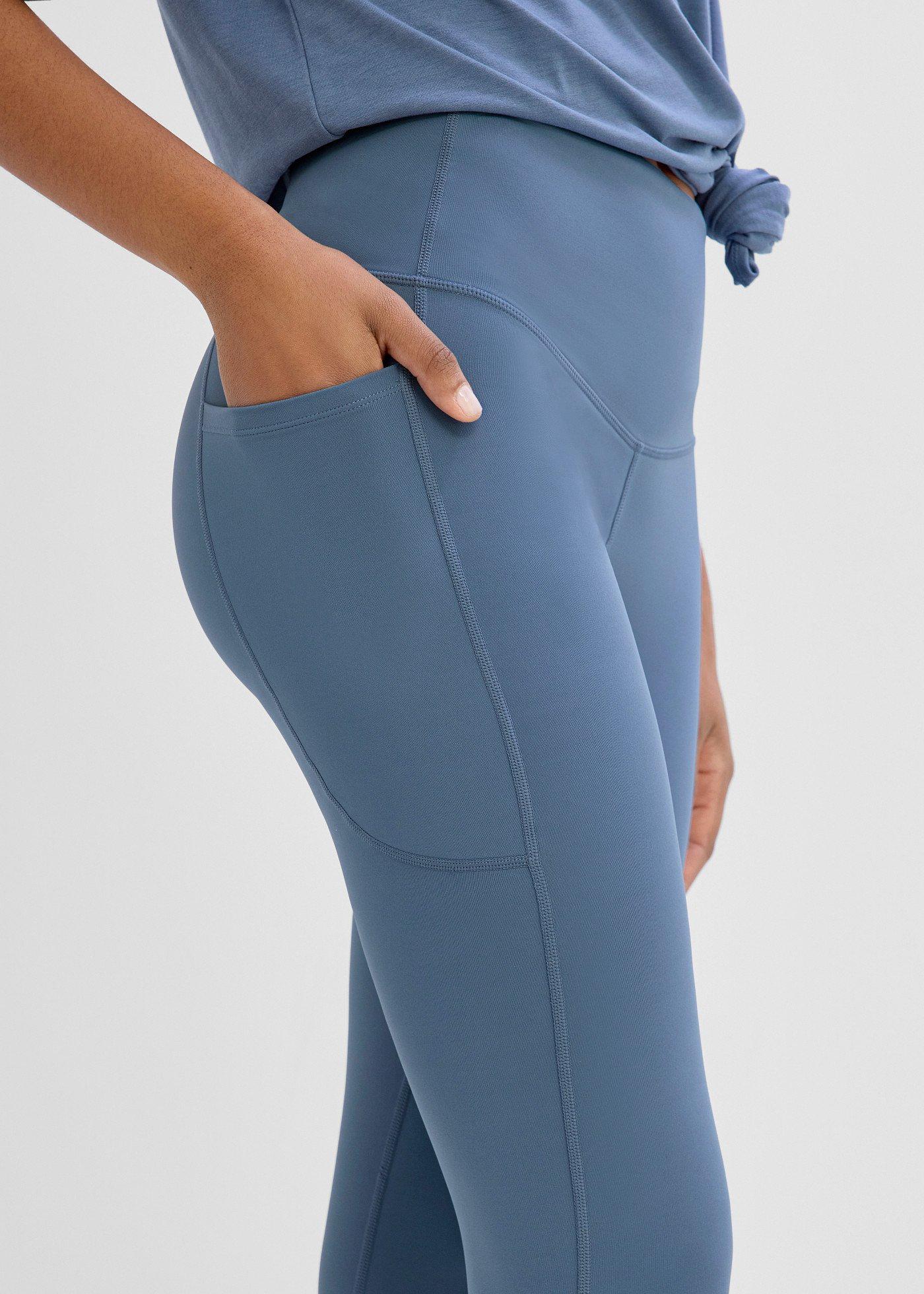 Wygodne legginsy sportowe z kieszonką na telefon, szybkoschnące - Bonprix