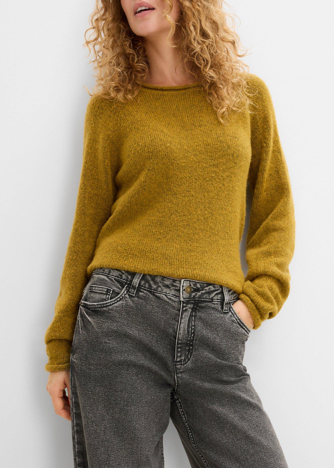 Jeansy wide leg, średni stan - Bonprix