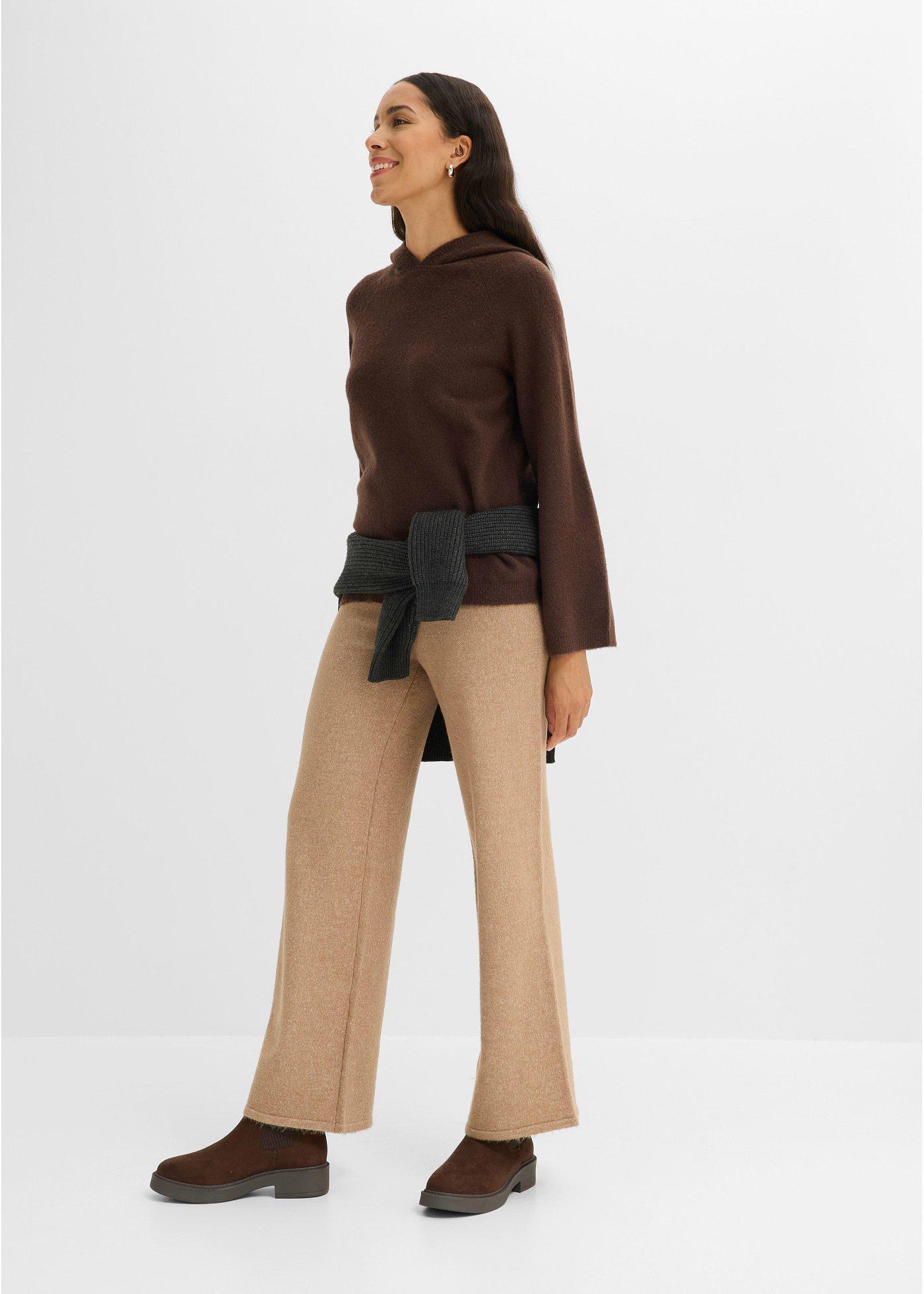 Sweter z kapturem - Bonprix