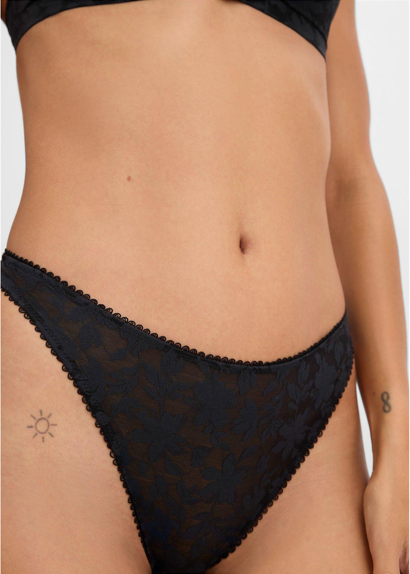 Stringi mini z miękkiego materiału - Bonprix