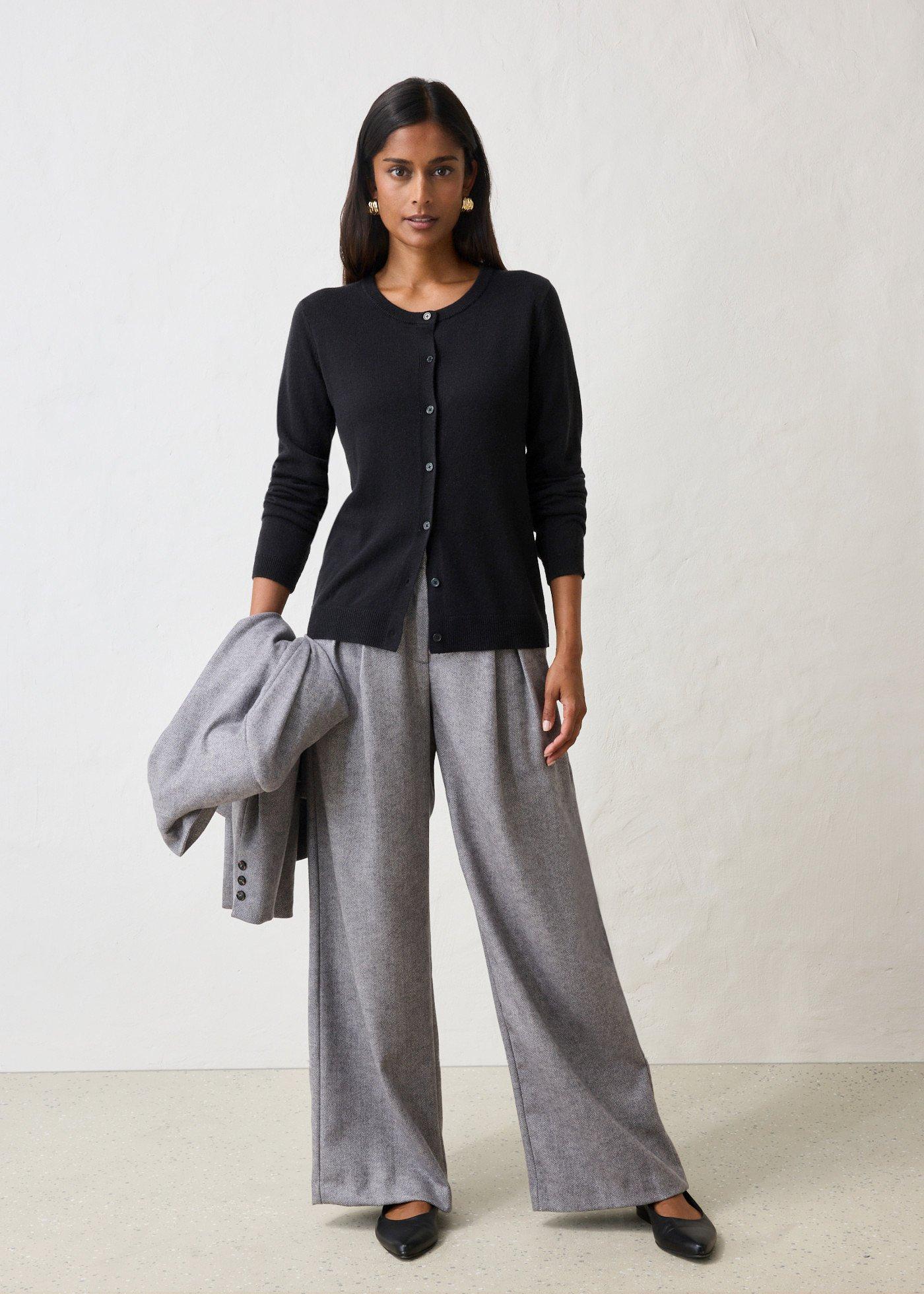 Kardigan z miękkiej mieszanki kaszmiru zgodnego ze standardem Good Cashmere Standard® - Bonprix