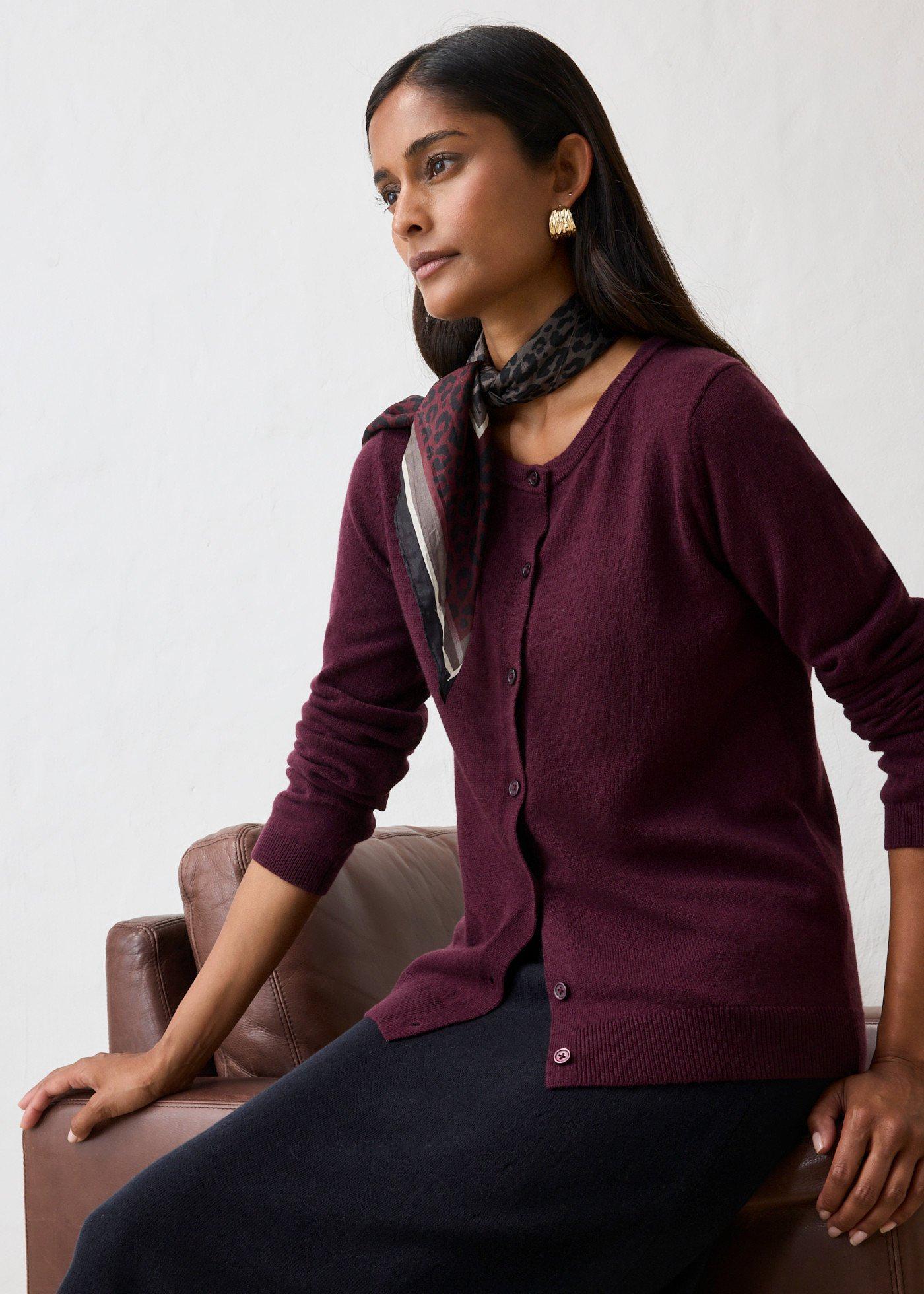 Kardigan z miękkiej mieszanki kaszmiru zgodnego ze standardem Good Cashmere Standard® - Bonprix