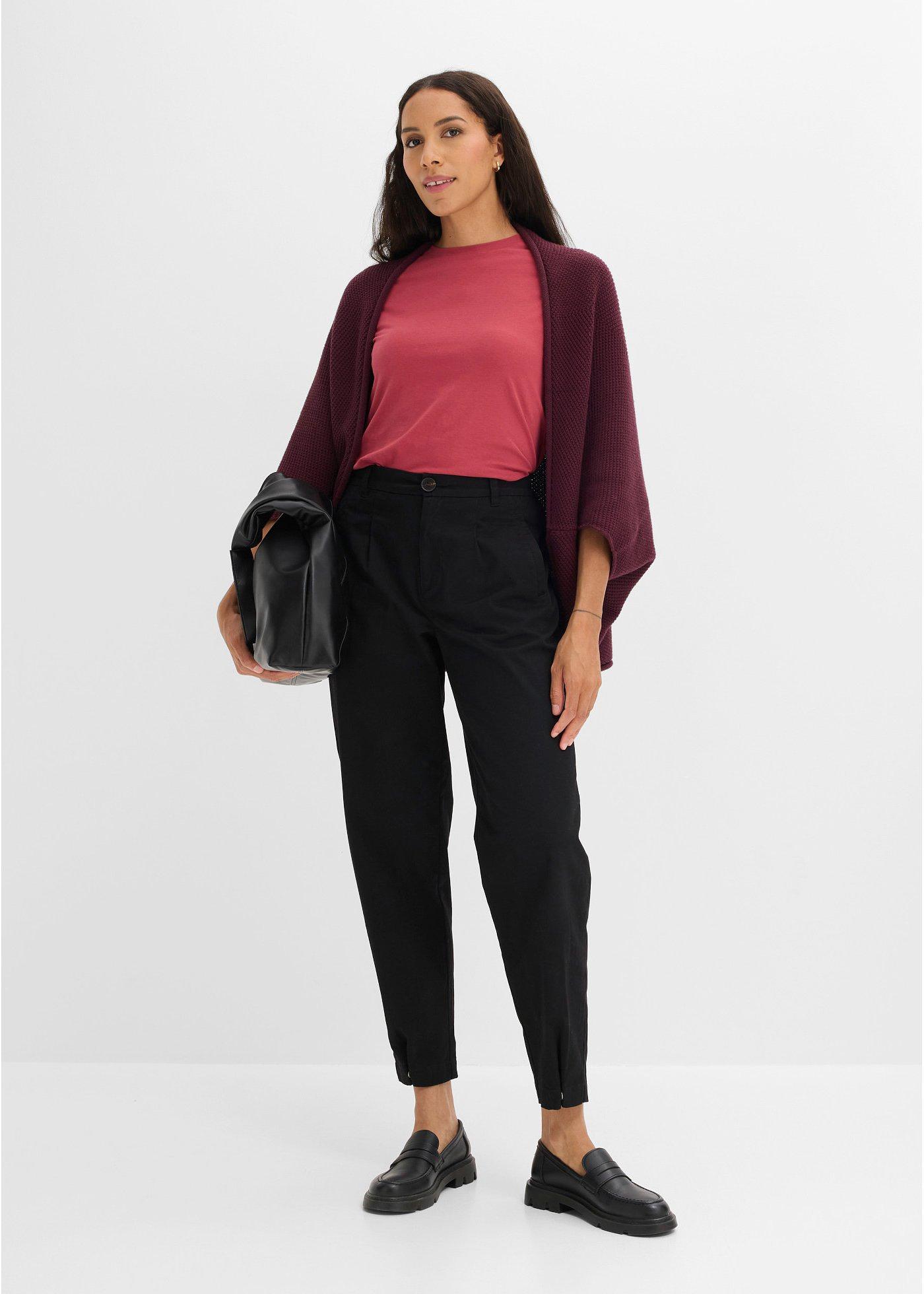 Sweter-peleryna rozpinany - Bonprix