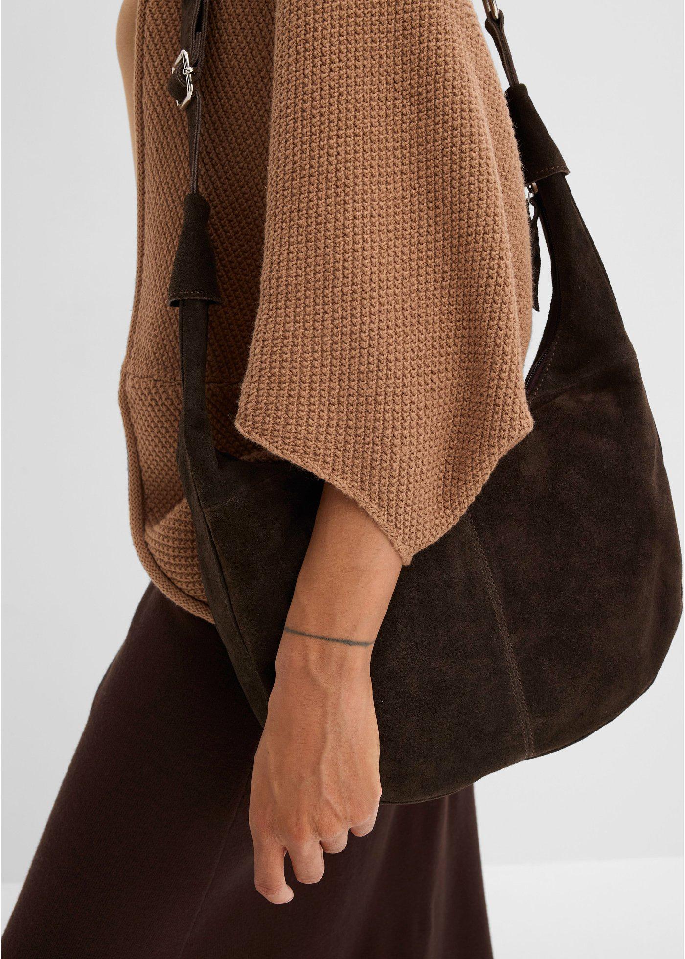 Sweter-peleryna rozpinany - Bonprix
