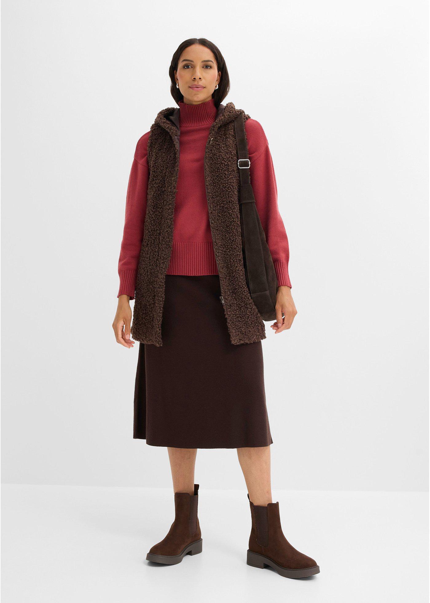 Sweter z mieszanki wiskozy - Bonprix