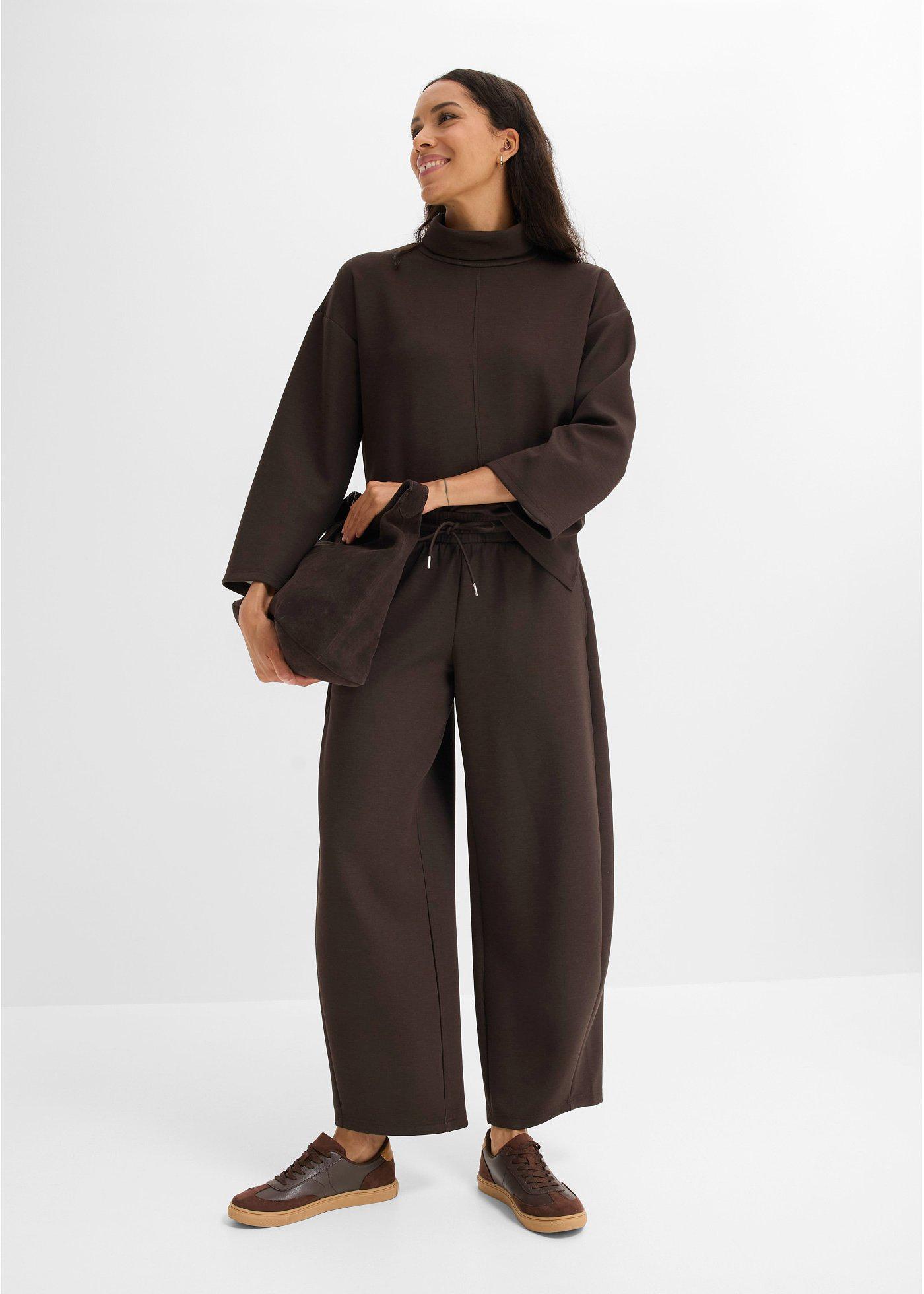 Bluza z dzianiny scuba - Bonprix