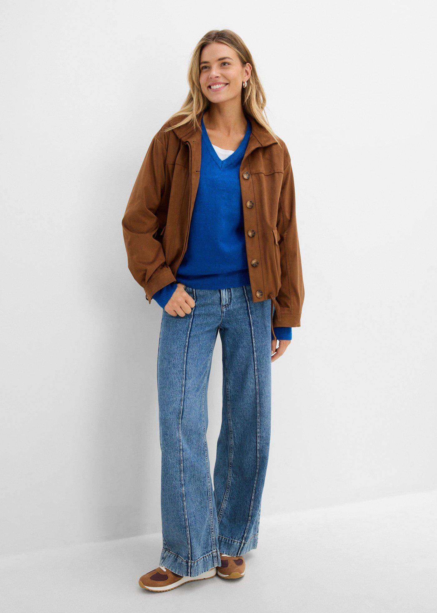 Sweter dzianinowy oversize - Bonprix
