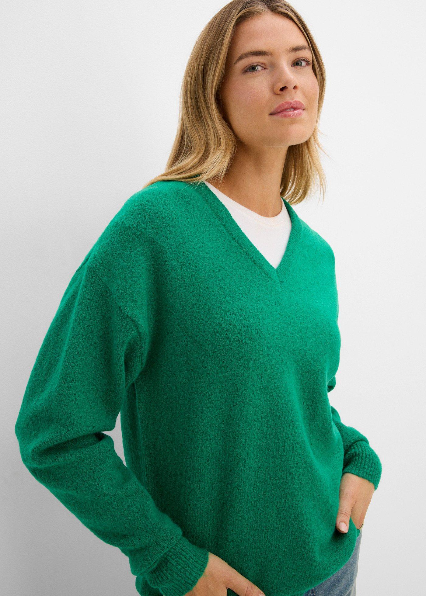Sweter dzianinowy oversize - Bonprix
