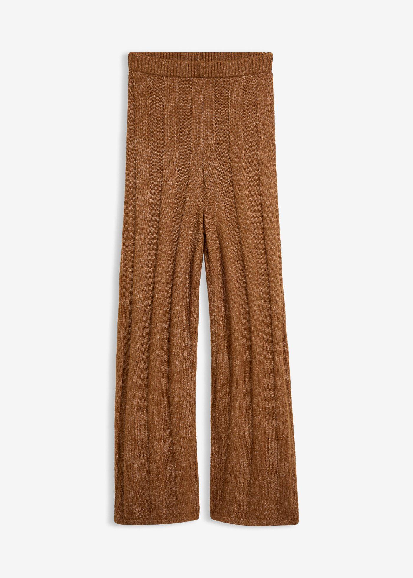 Pantalon en maille côtelée