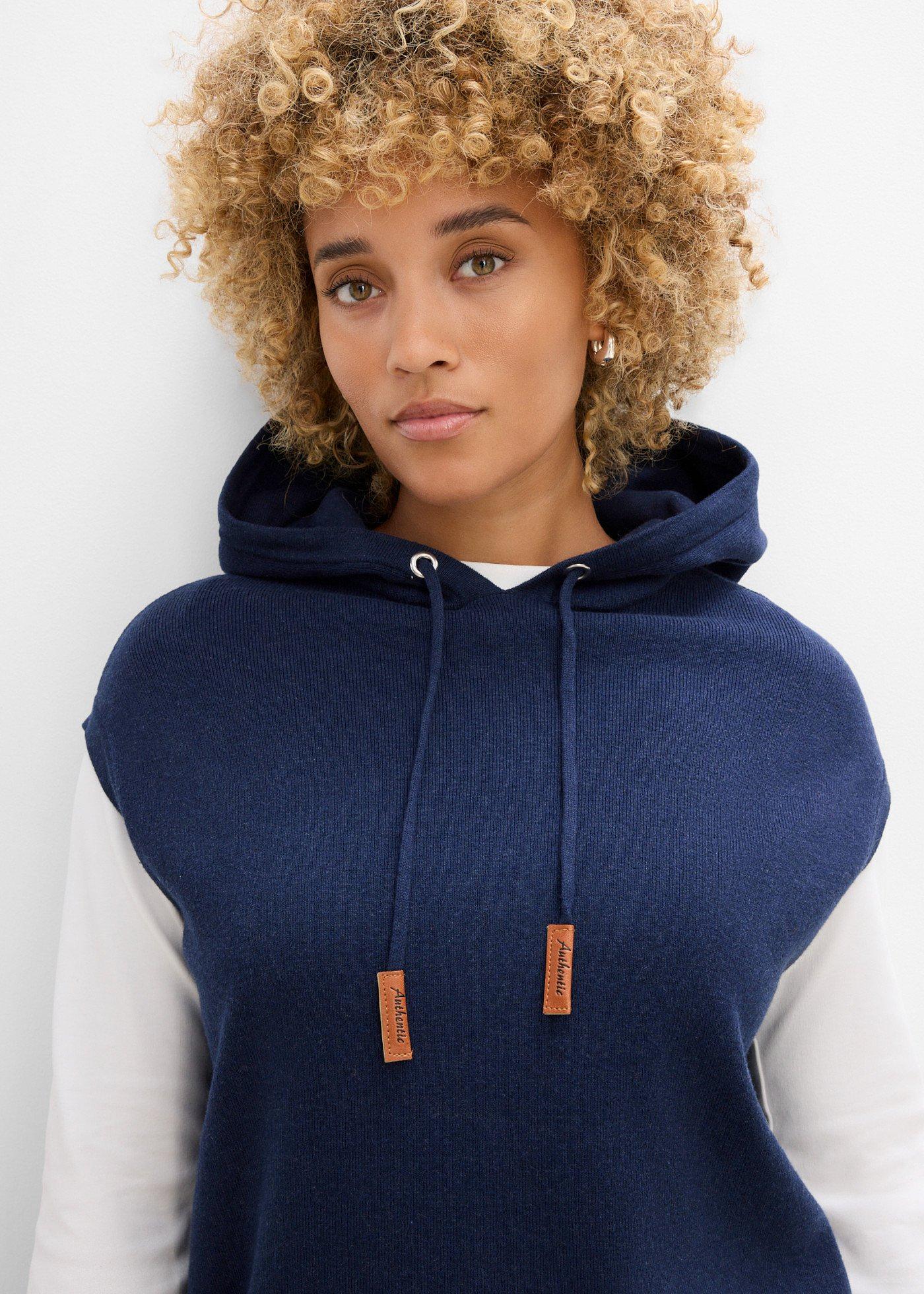Kamizelka z kapturem, oversized - Bonprix