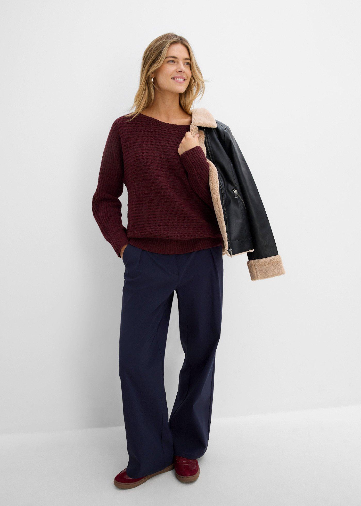 Sweter z grubej dzianiny - Bonprix