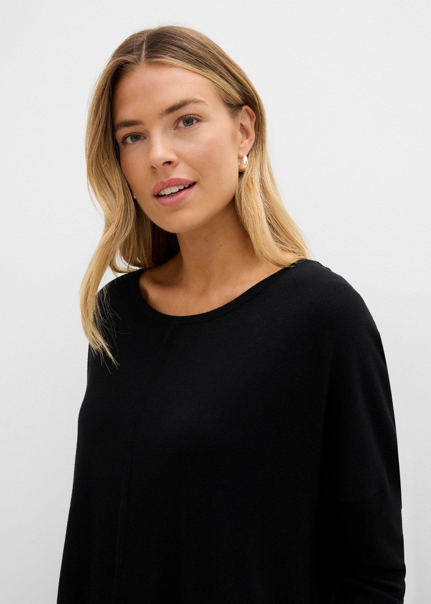 Sweter dzianinowy oversize z mieszanki wiskozy - Bonprix