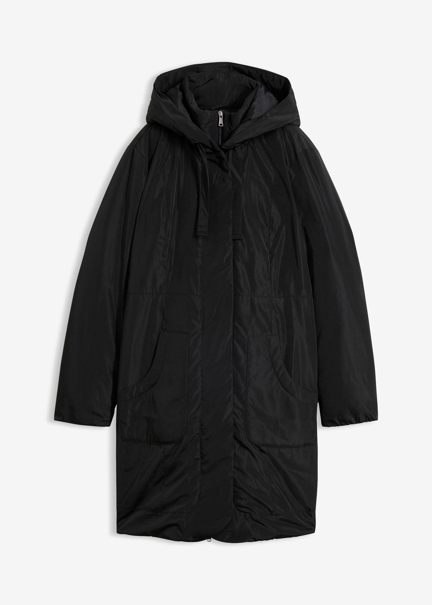 Manteau court légèrement rembourré à capuche