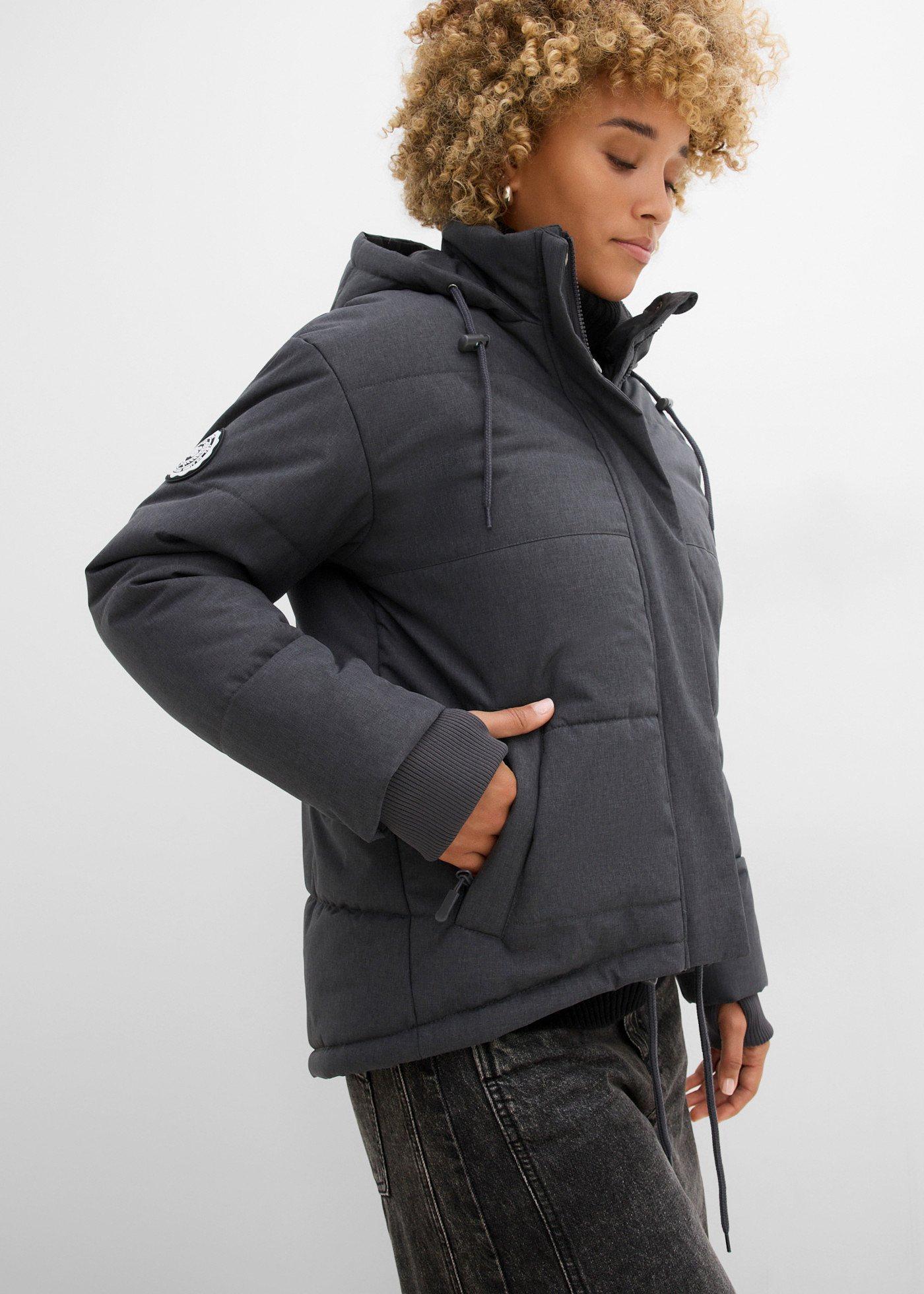 Kurtka pikowana outdoorowa oversized, z materiału odpychającego wodę - Bonprix