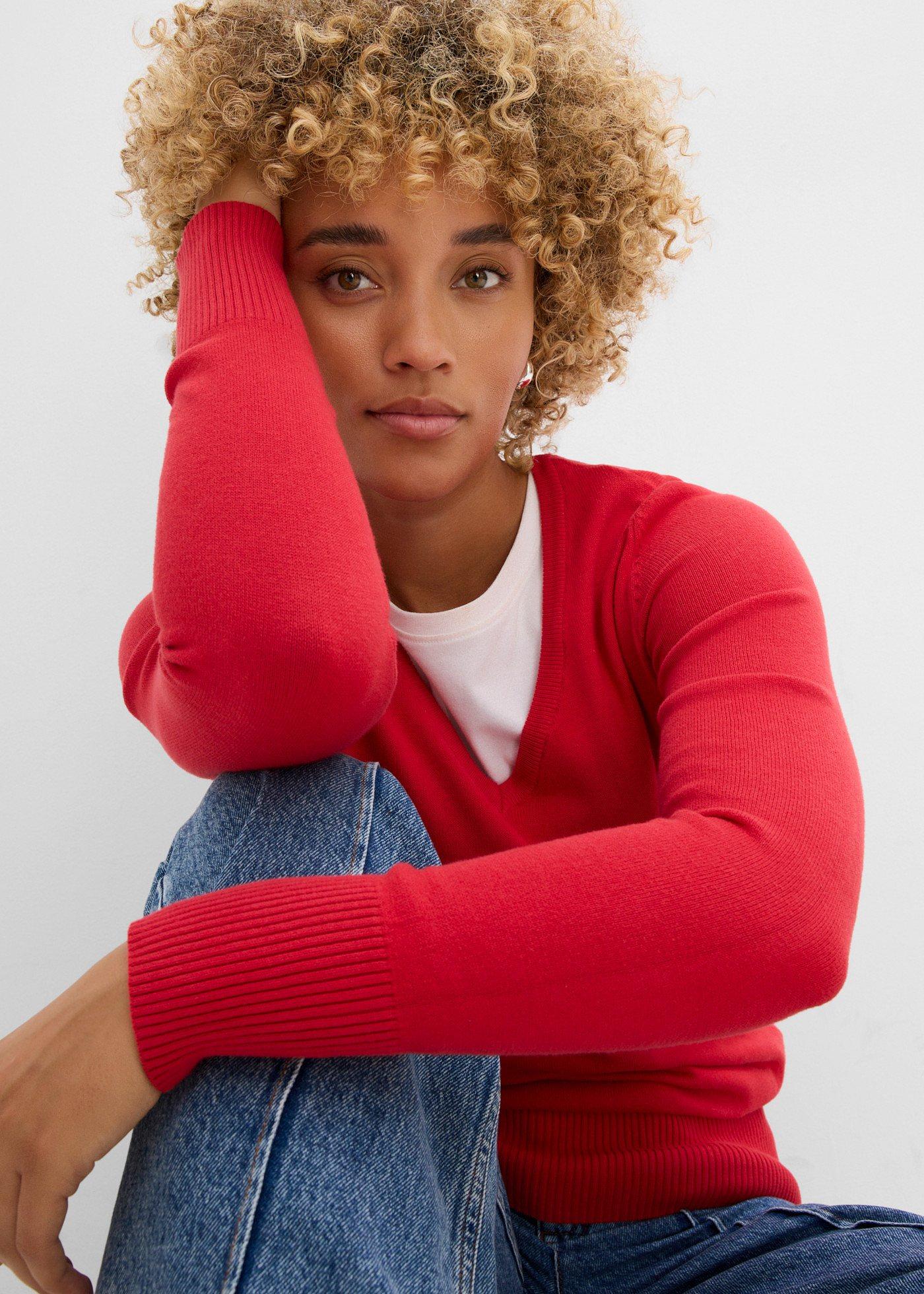 Sweter z cienkiej dzianiny - Bonprix
