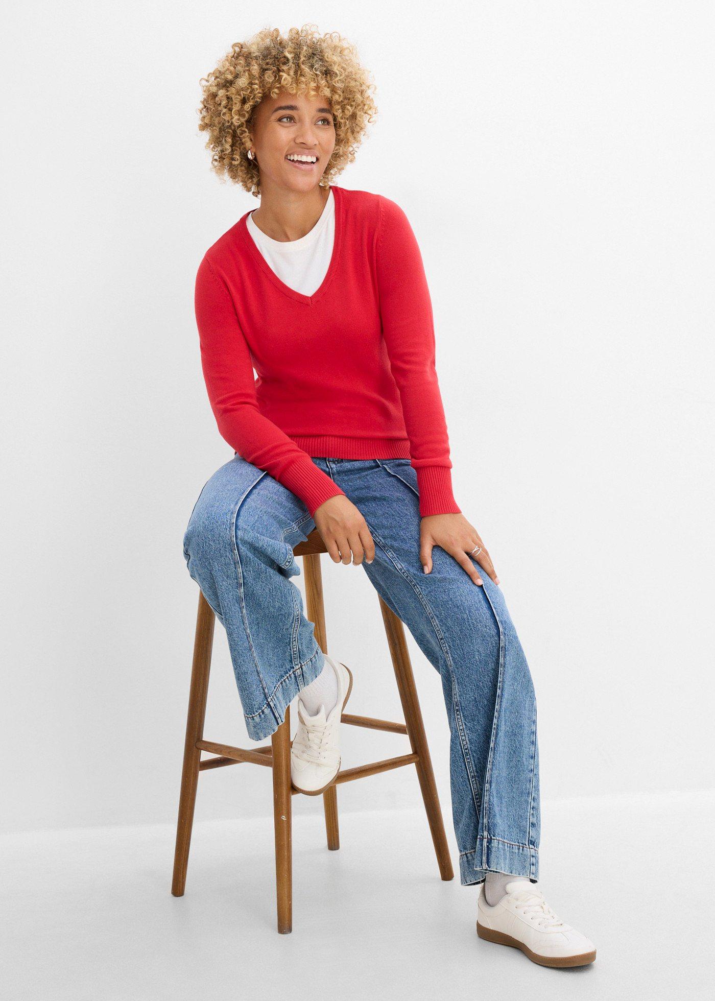 Sweter z cienkiej dzianiny - Bonprix