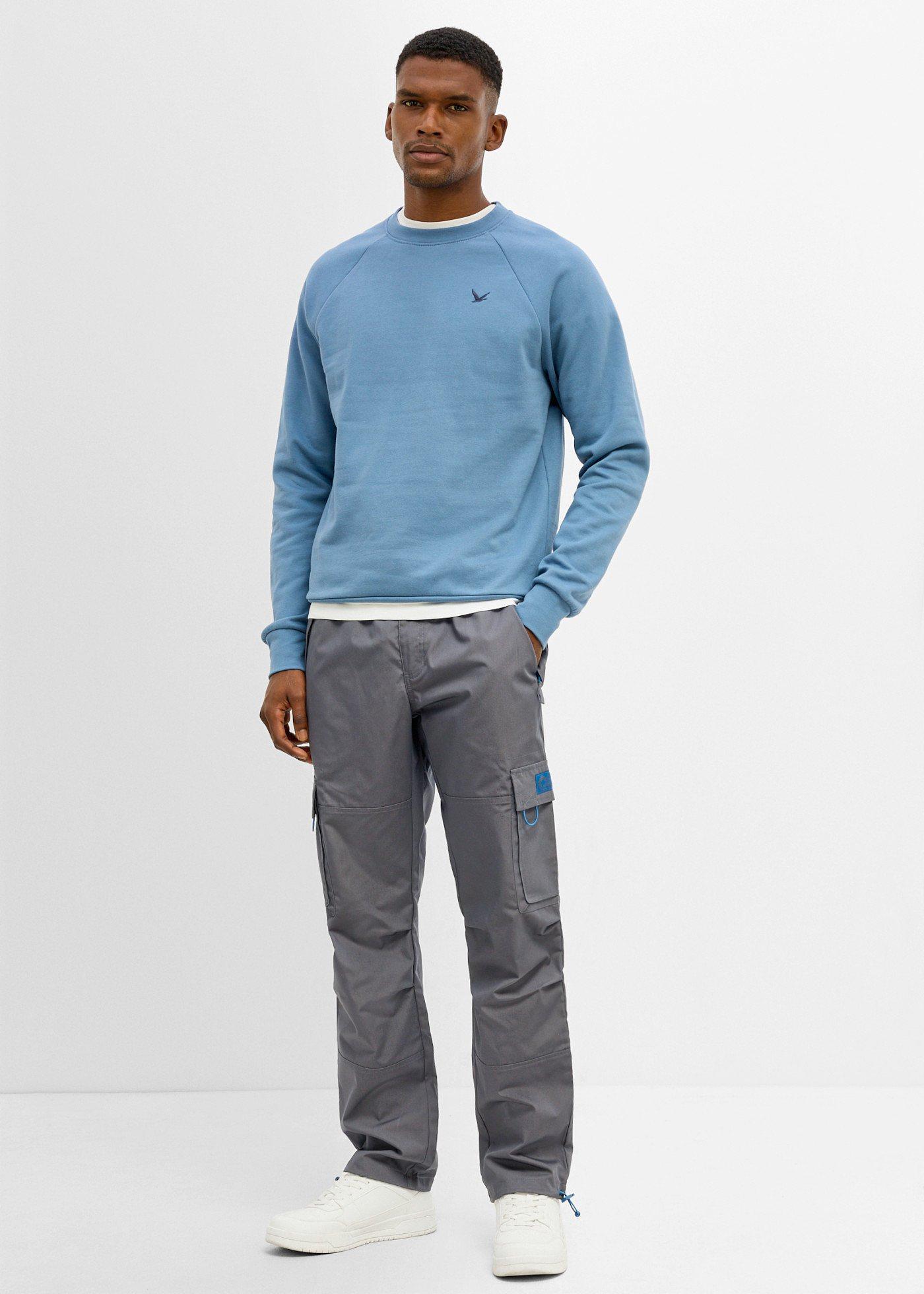 Spodnie z kieszeniami cargo, z gumką w talii, o kroju relaxed fit,  straight - Bonprix