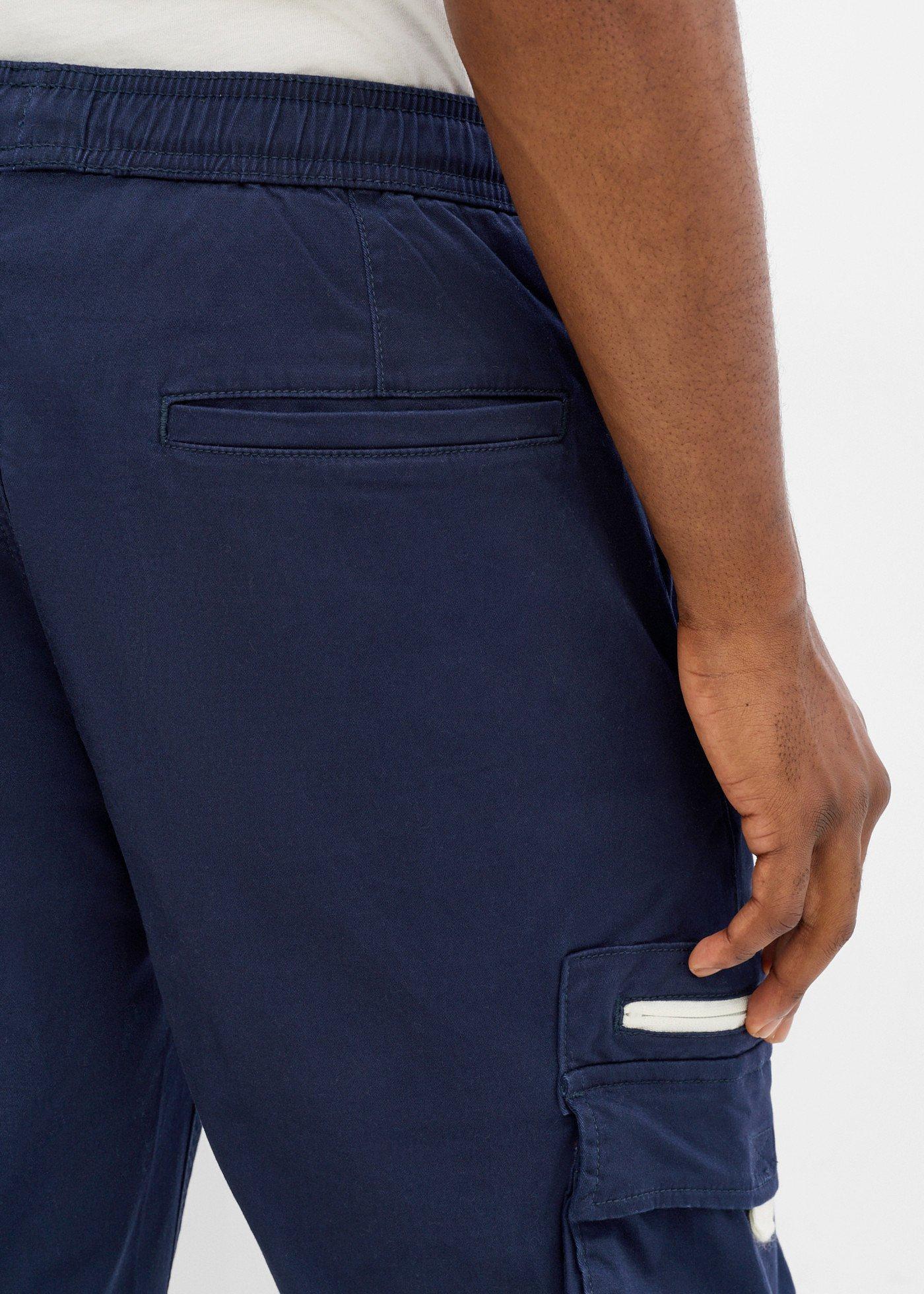 Spodnie z gumką w talii, ze stretchem, regular fit - Bonprix