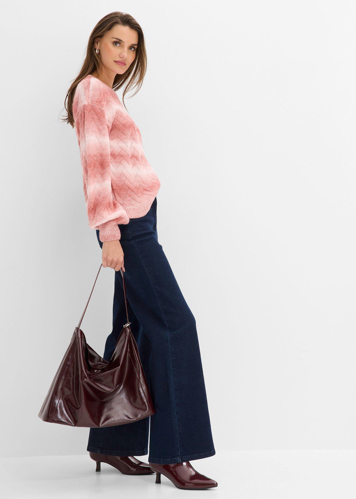 Sweter o pudełkowym kroju - Bonprix