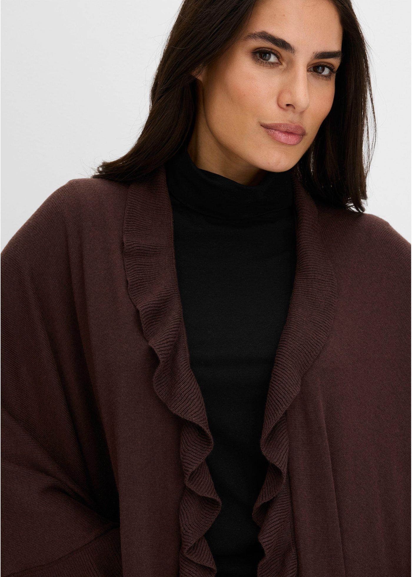 Poncho z domieszką kaszmiru - Bonprix