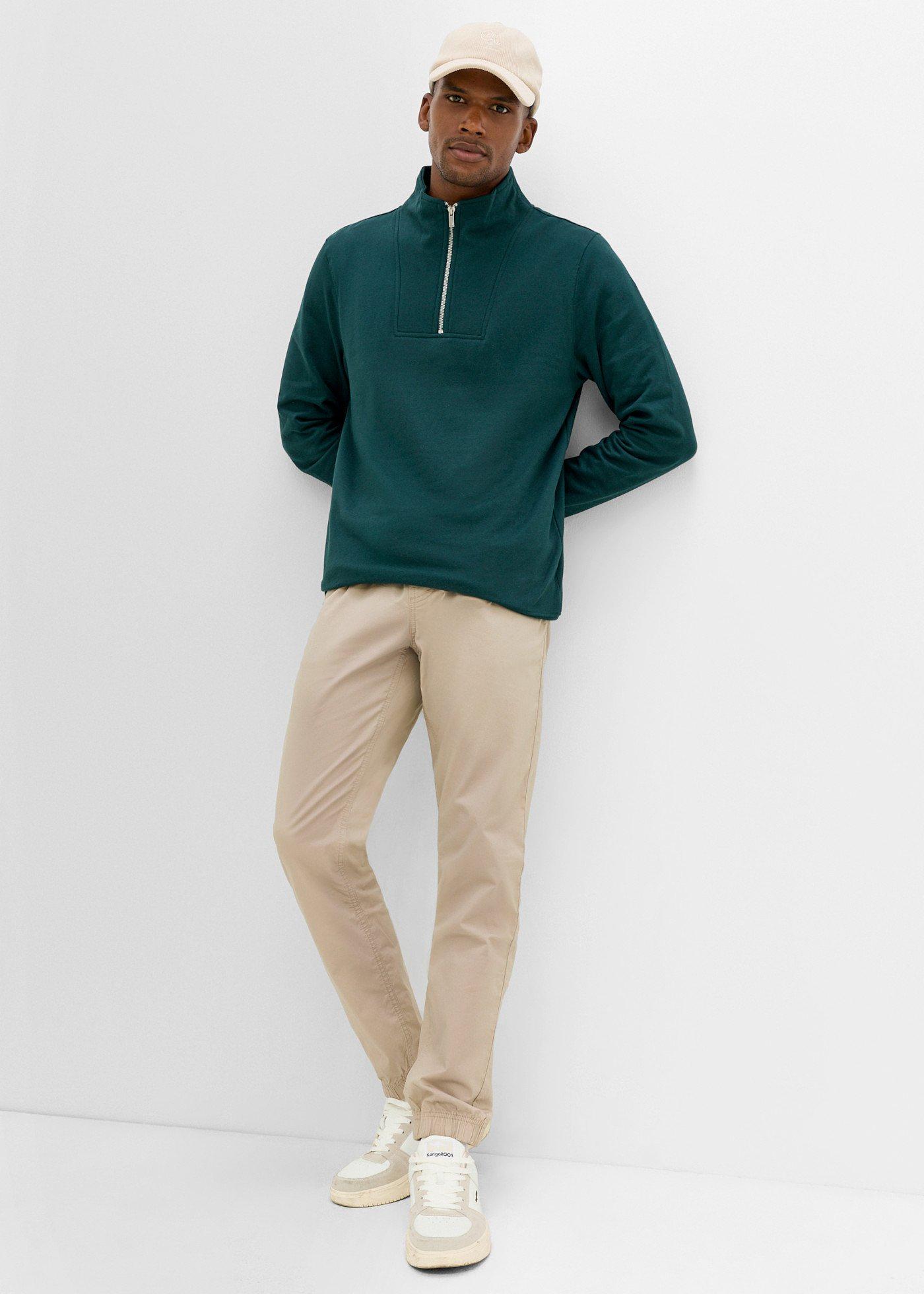 Bluza ze stójką z czystej bawełny organicznej - Bonprix
