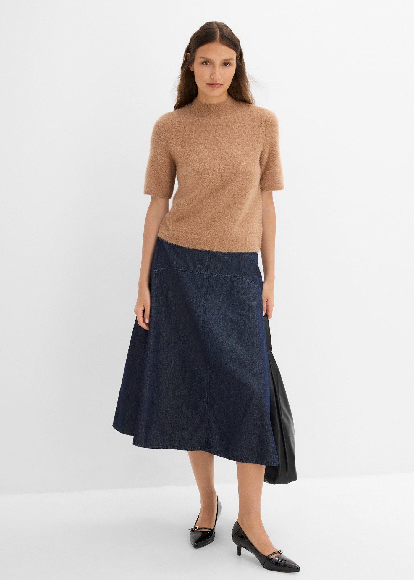Sweter z puszystej przędzy - Bonprix