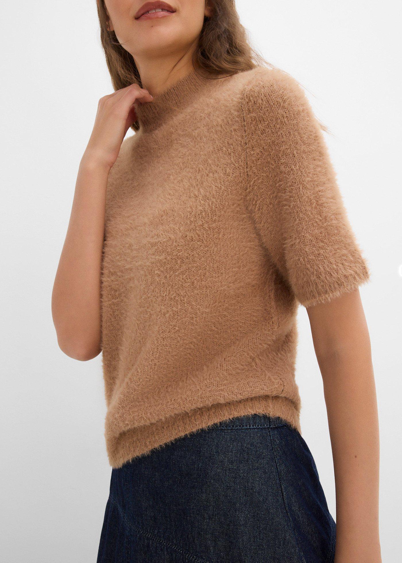 Sweter z puszystej przędzy - Bonprix
