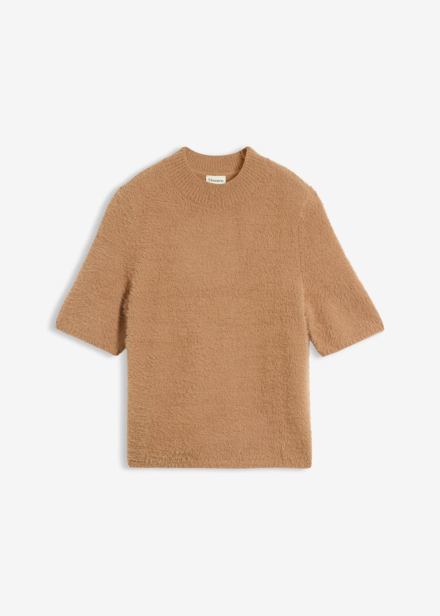 Pull en maille poilue