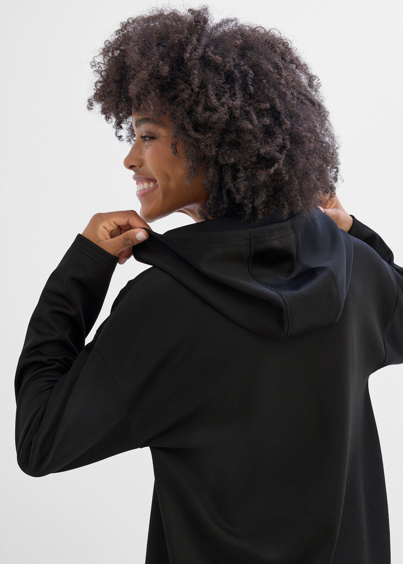 Bluza z kapturem oversize, szybkoschnąca - Bonprix