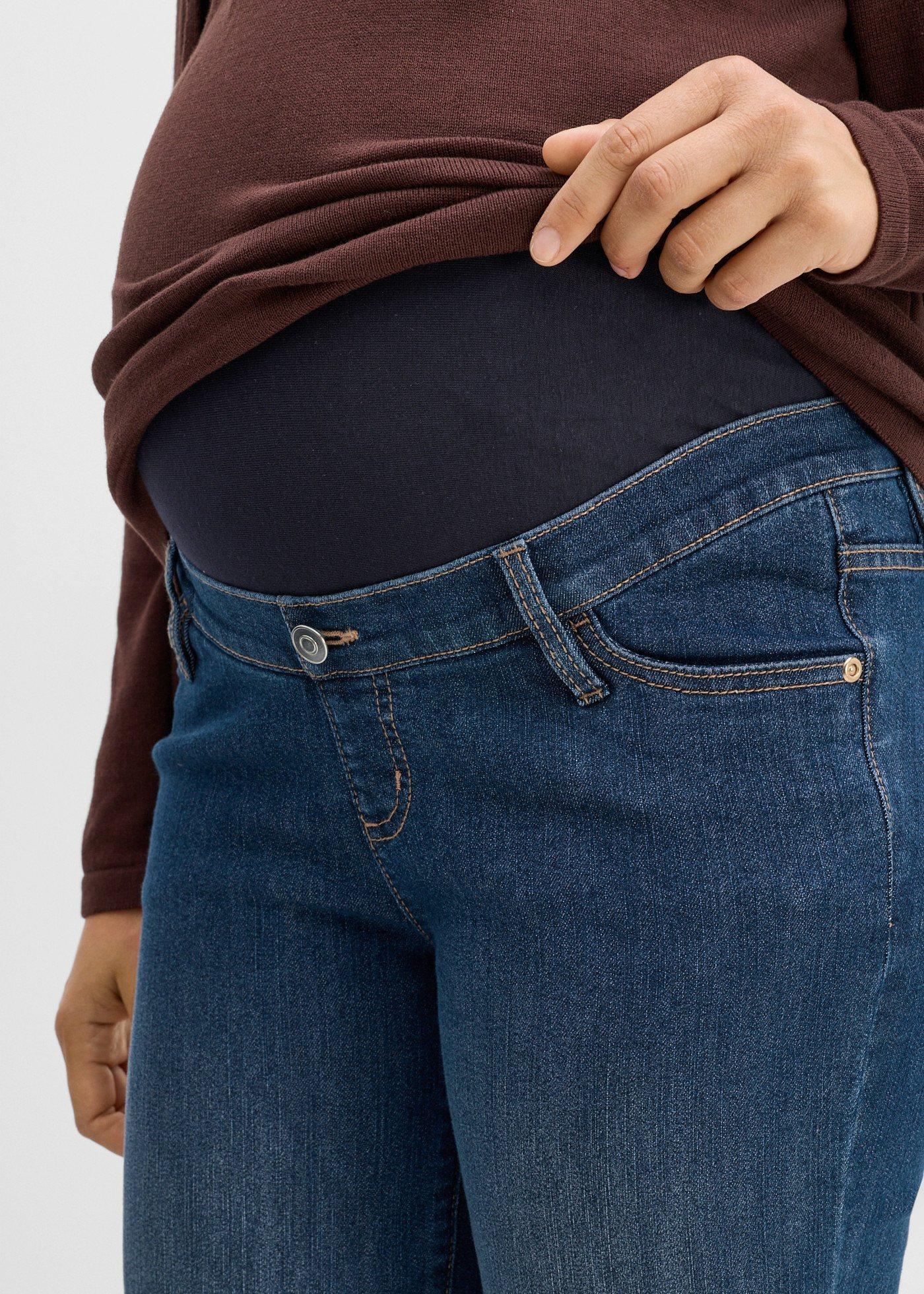 Jeansy ciążowe z bawełną organiczną, loose fit - Bonprix