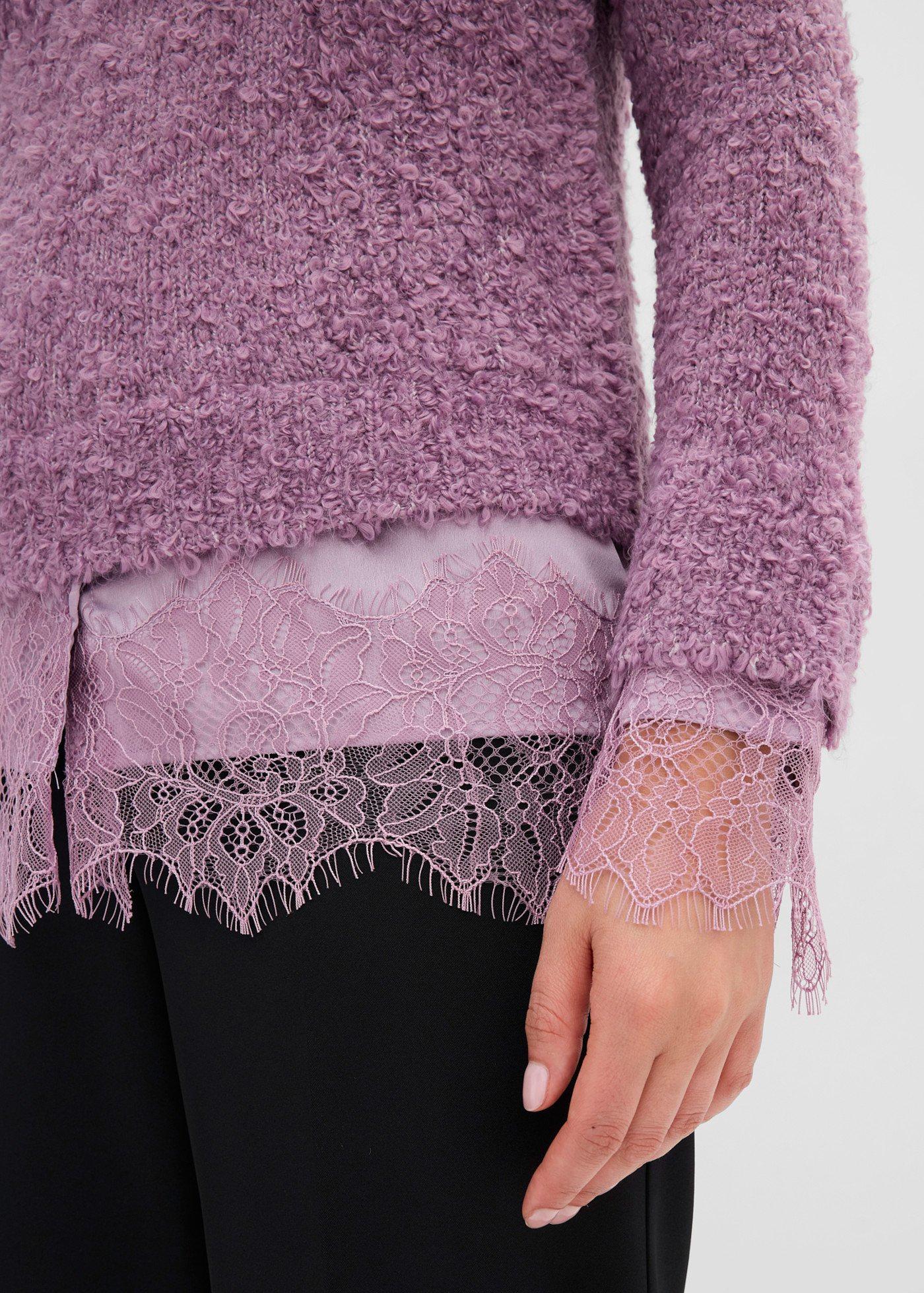 Sweter z koszulową wstawką - Bonprix