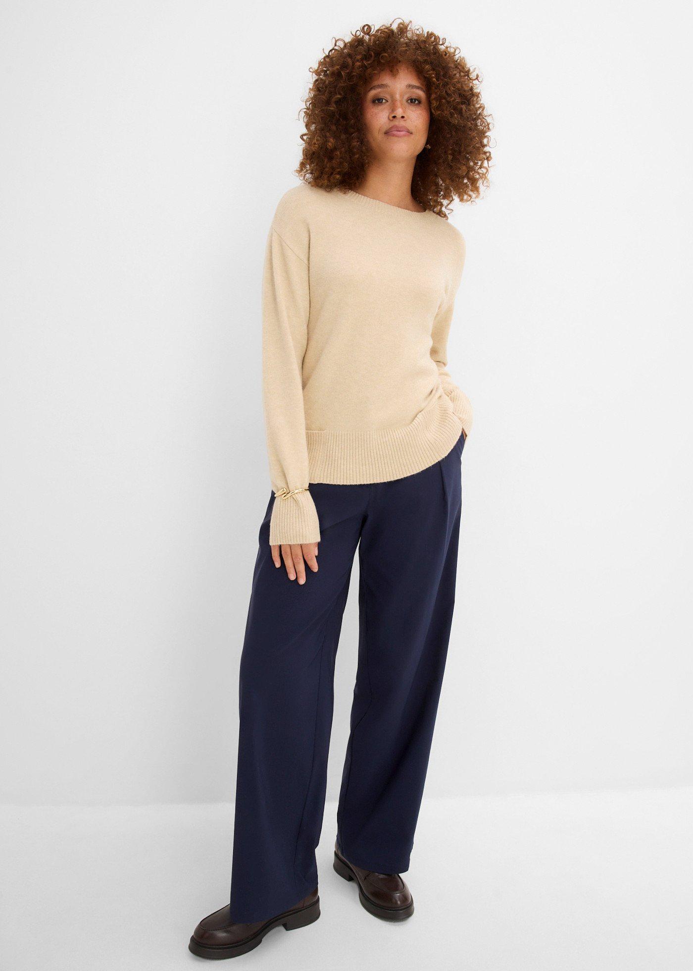 Sweter z mieszanki wiskozy - Bonprix