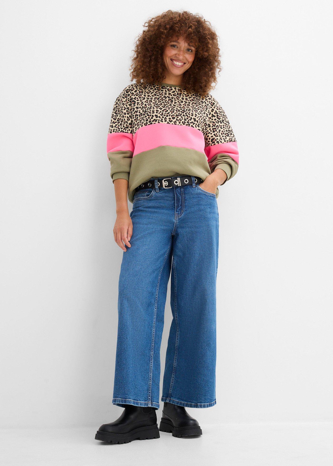 Bluza z mieszanki bawełny - Bonprix