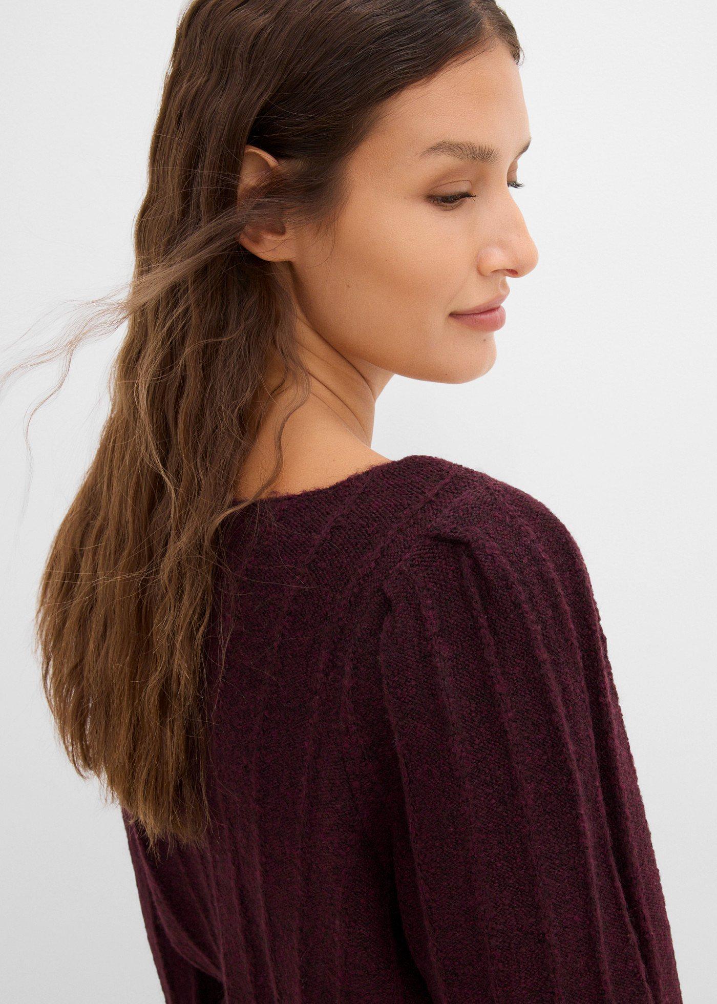 Sweter z rękawami bufkami - Bonprix