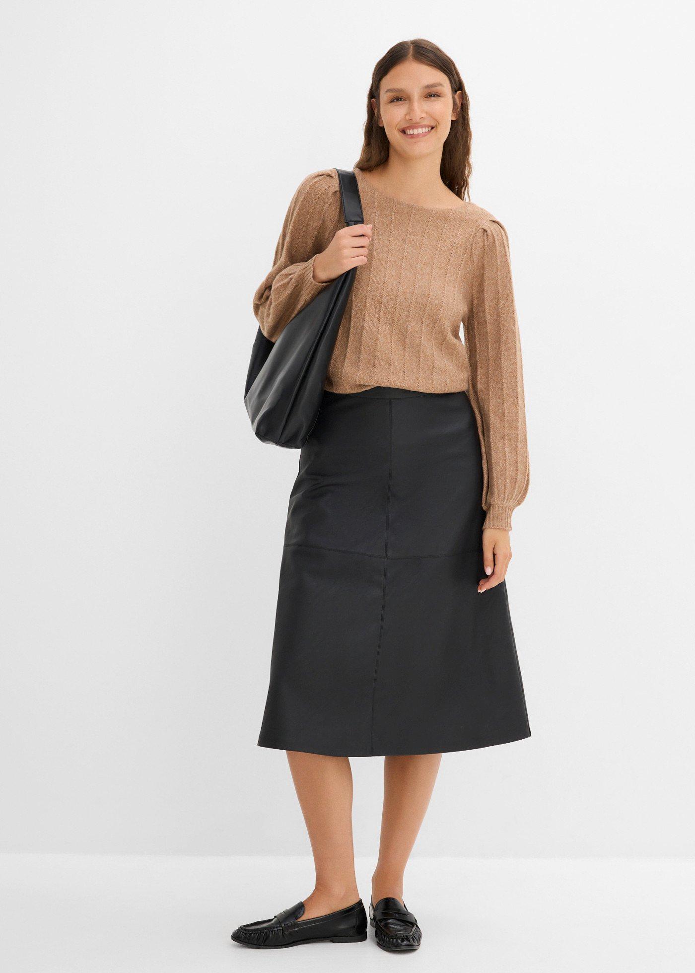 Sweter z rękawami bufkami - Bonprix