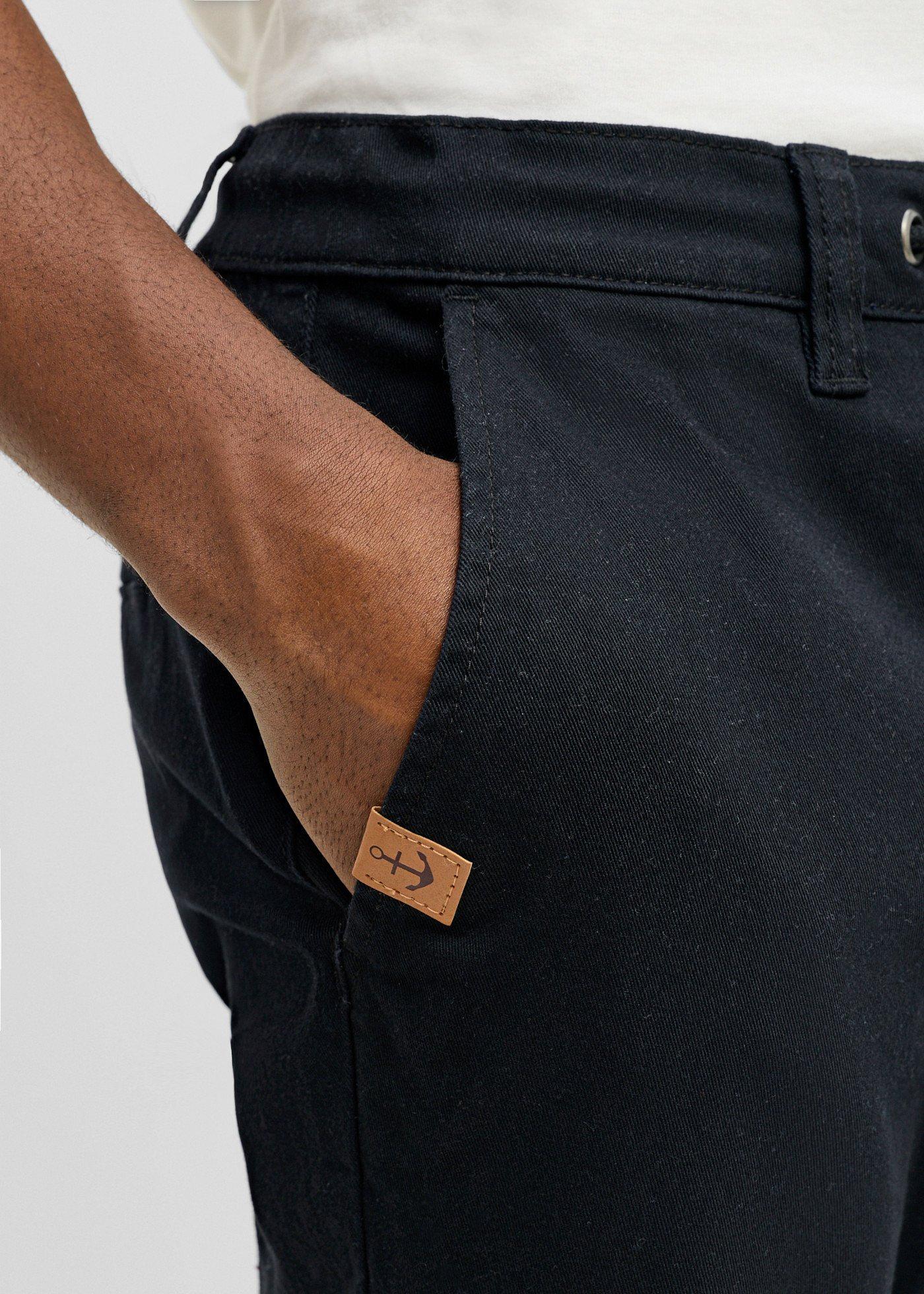 Spodnie chinosy, classic fit, ze stretchem i szeroką nogawką, straight - Bonprix