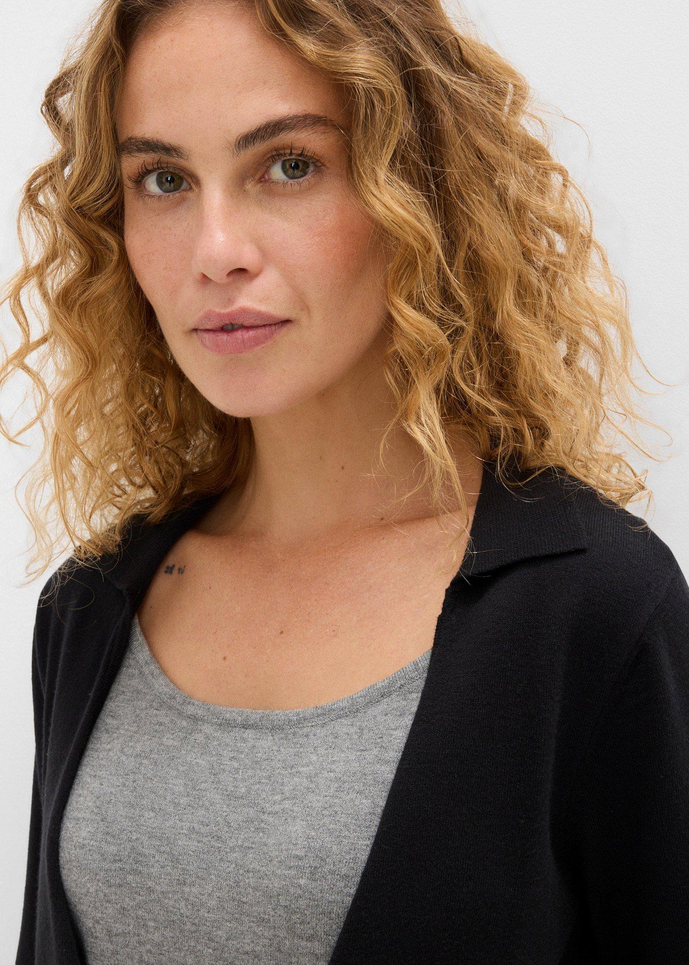 Cienki sweter w optyce warstwowego z mieszanki wiskozy - Bonprix