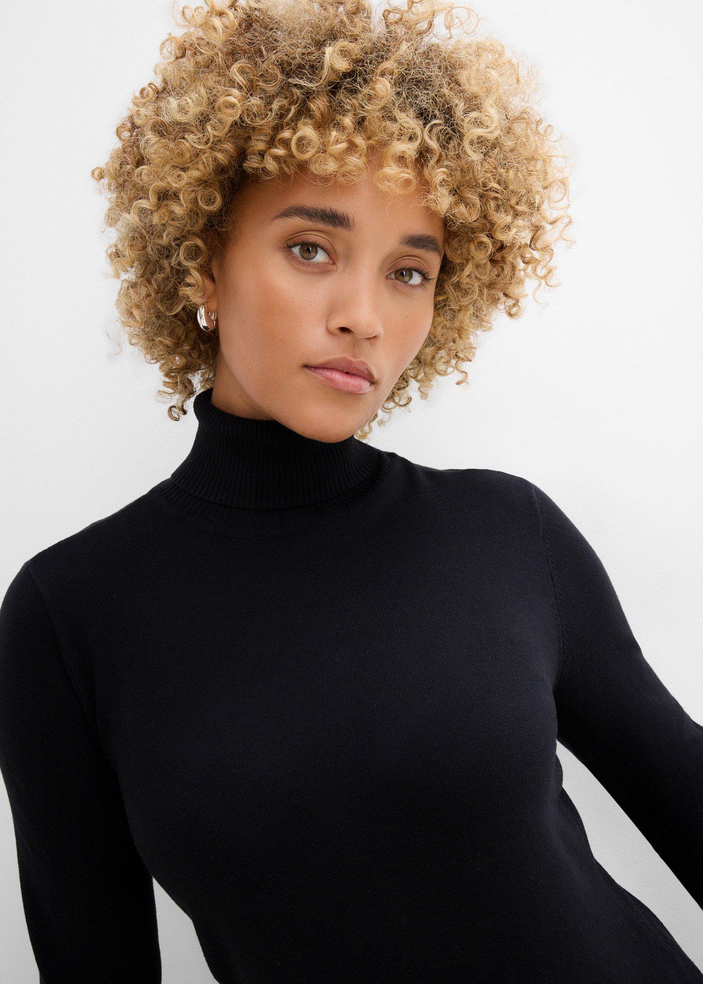 Cienki sweter z golfem - Bonprix