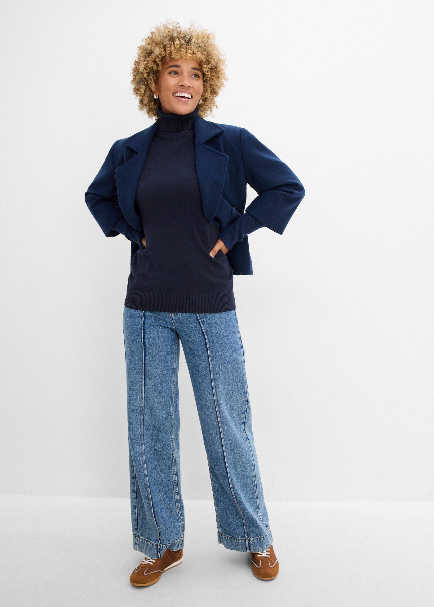 Sweter z golfem - Bonprix