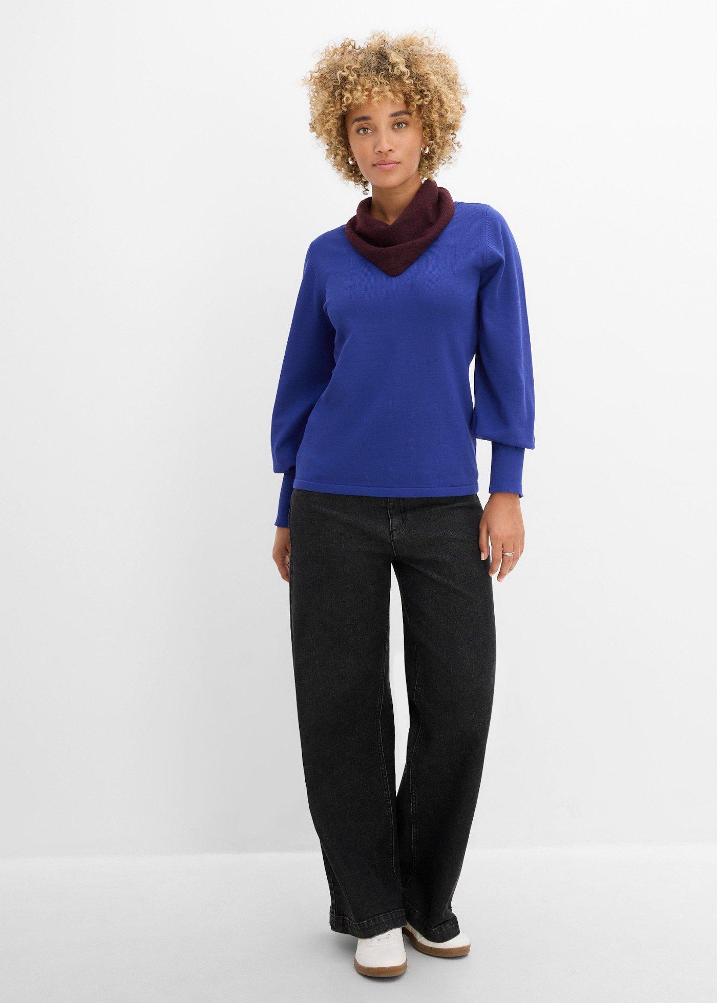 Sweter z cienkiej dzianiny z wiskozą - Bonprix