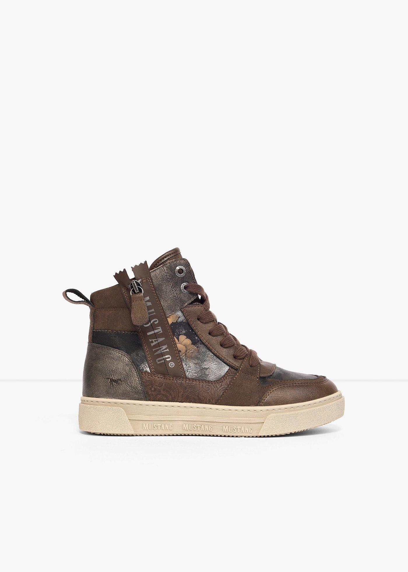 Sneakers montantes Mustang zippées