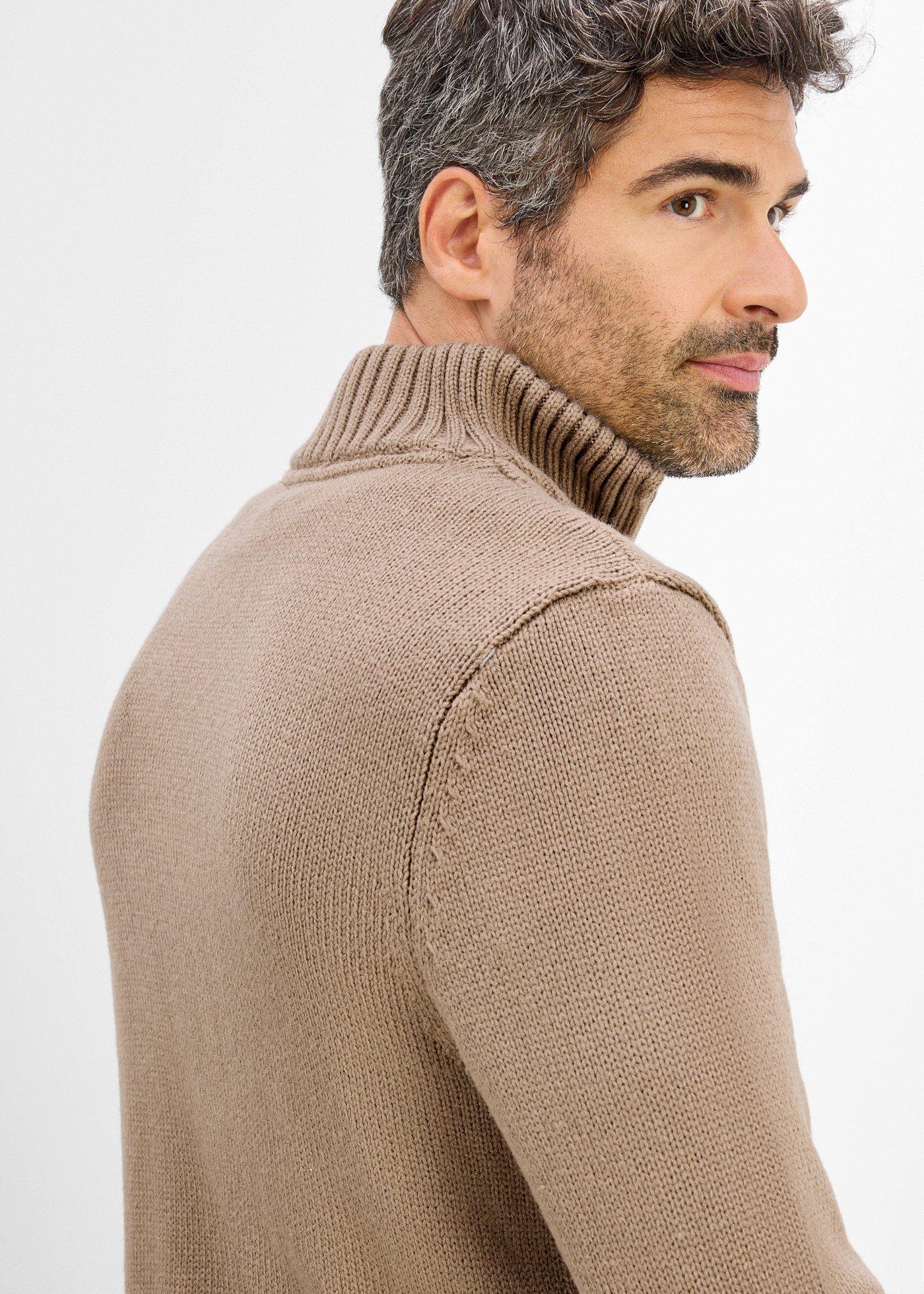 Sweter ze wzorem w warkocze - Bonprix