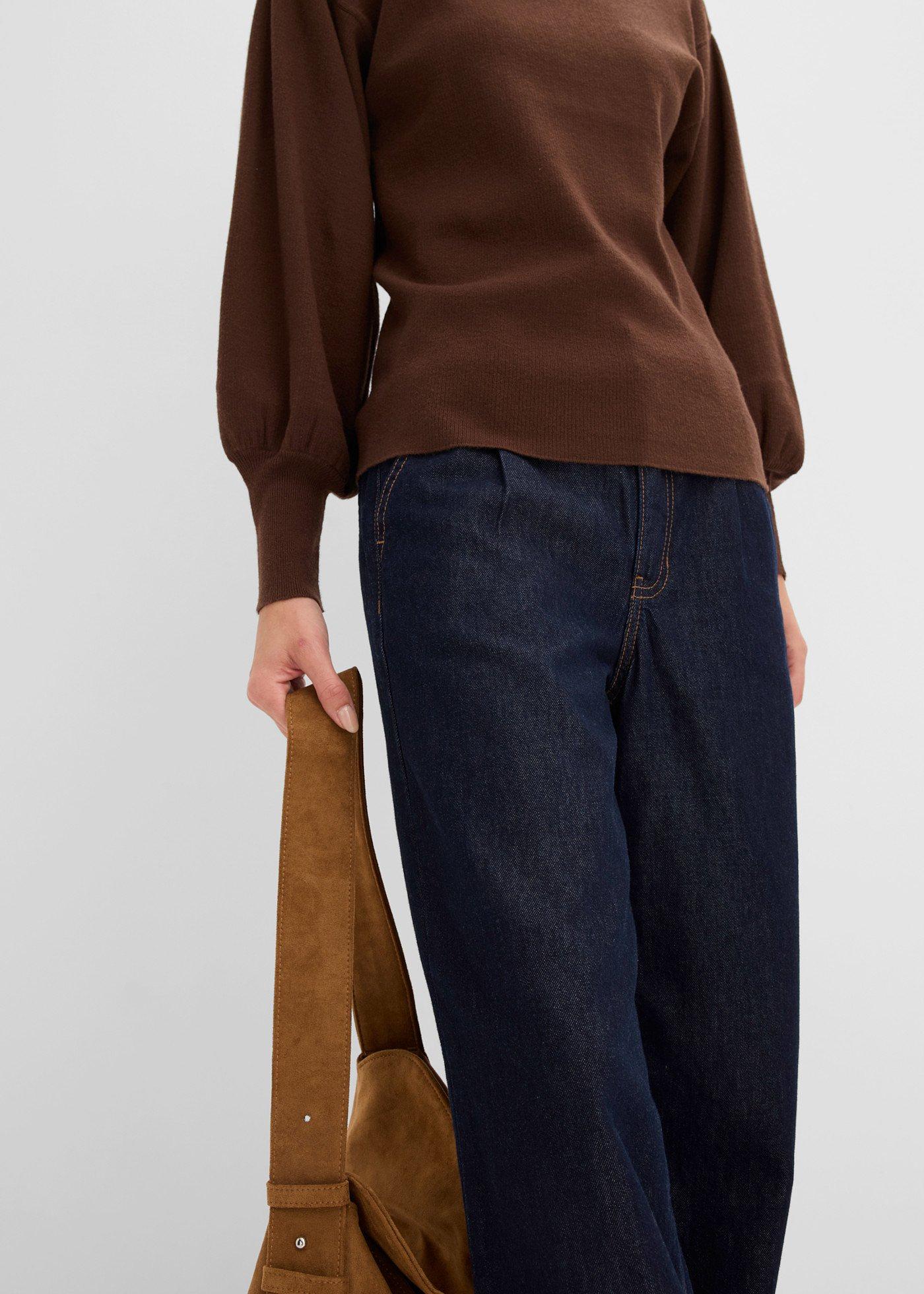 Sweter oversize z mieszanki wiskozy - Bonprix