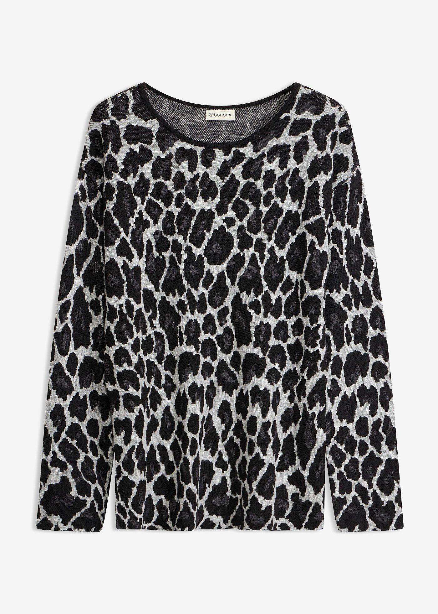 Pull en fine maille à motif jacquard