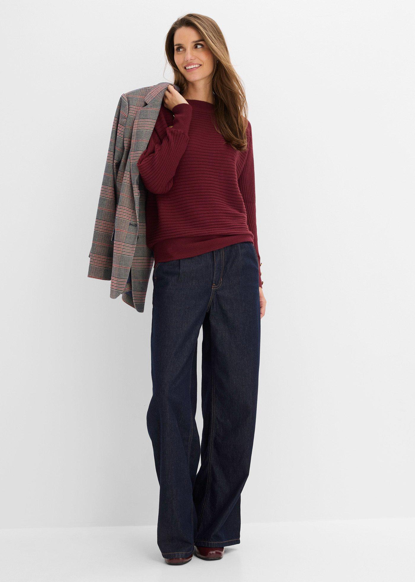 Cienki sweter z mieszanki wiskozy - Bonprix