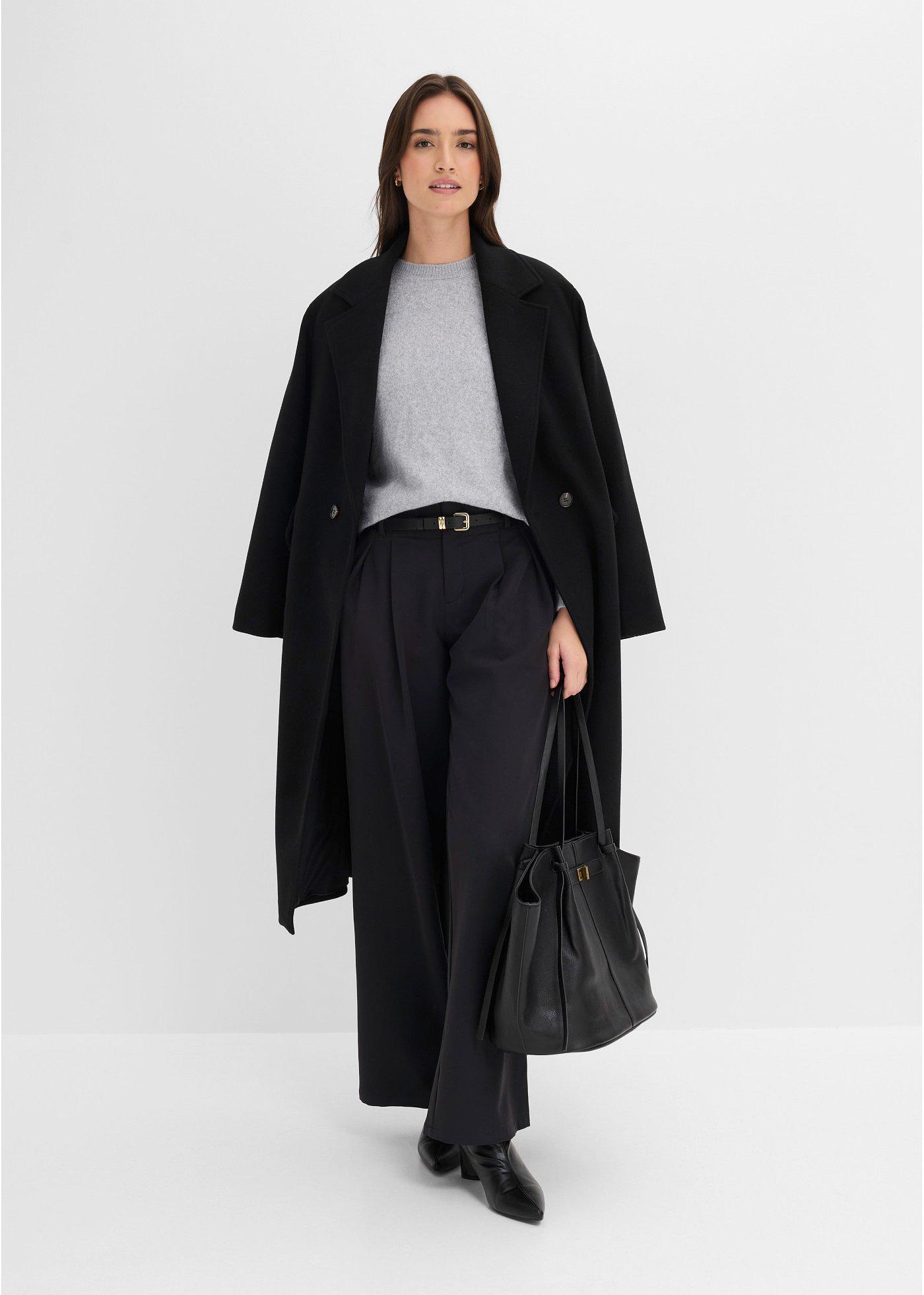 Sweter w ażurowy wzór - Bonprix