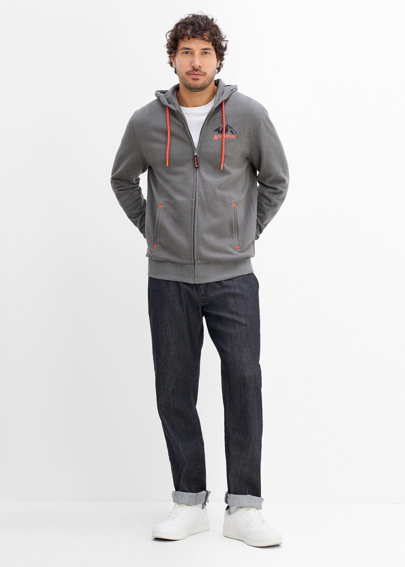 Lekkie jeansy  z gumką w talii, regular fit, straight - Bonprix