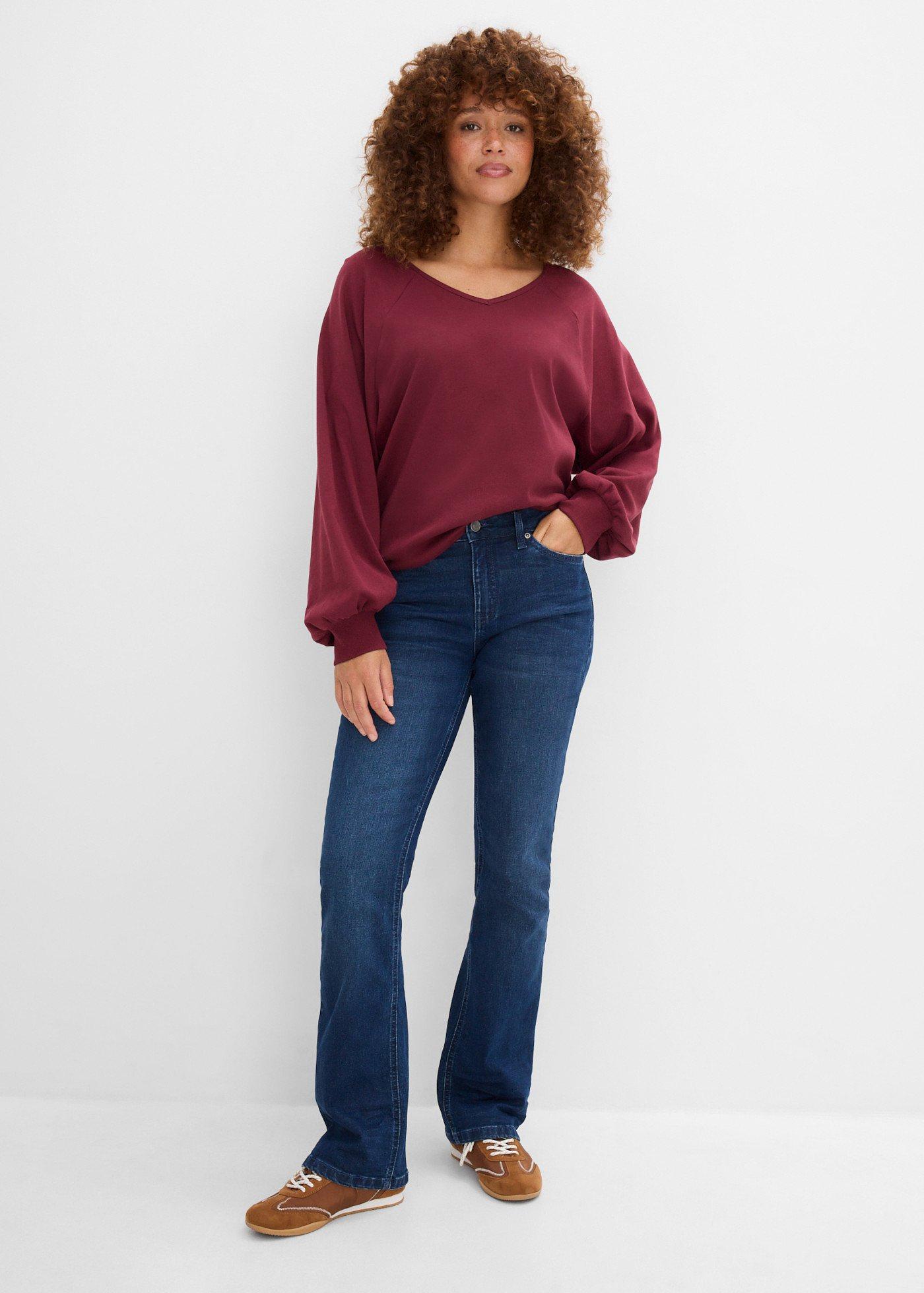 Bluzka oversize z czystej bawełny - Bonprix